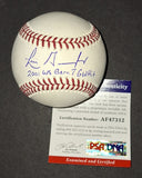Luis Gonzalez autographed baseball PSA/DNA COA