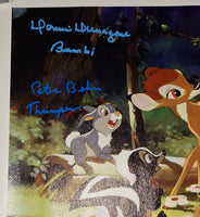 Donnie Dunagan and Peter Behn autographed Canvas COA