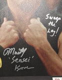 William Zabka and Martin Kove autographed 16x20 Canvas JSA COA