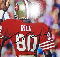 Joe Montana and Jerry Rice autographed and framed 11x14 Fanatics COA