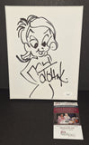 John "John K" Kricfalusi autographed and sketched 8X10 Canvas JSA COA