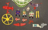 1995 TMNT Mini Mutants Leonardo's Mutant Miltary Playset