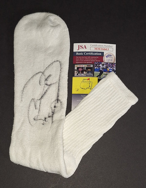 Mick Foley autographed sock Beckett COA