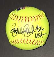 Jennie Finch autographed softball and 5x7 photo Beckett COA
