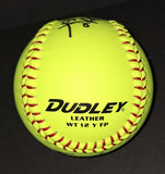Jennie Finch autographed softball and 5x7 photo Beckett COA