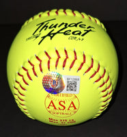 Jennie Finch autographed softball and 5x7 photo Beckett COA
