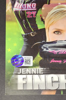 Jennie Finch autographed softball and 5x7 photo Beckett COA