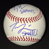 Tom Guiry and Chauncey Leopardi autographed baseball JSA COA