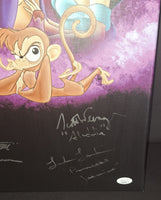 Aladdin autographed cast (X5) 16x20 canvas JSA COA