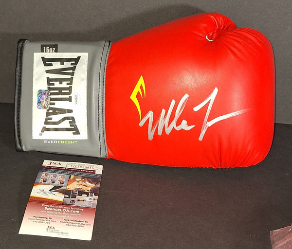 Mike Tyson autographed boxing glove JSA Witness COA