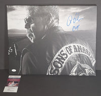 Ron Perlman autographed 16x20 canvas JSA COA