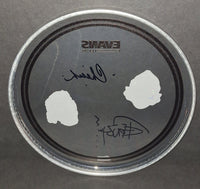 Cheech and Chong autographed drumhead Beckett Witness COA