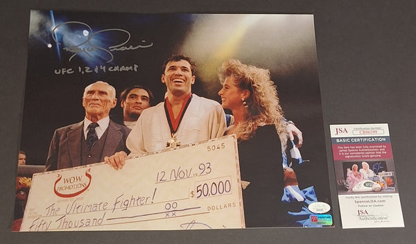 Royce Gracie autographed 11x14 JSA COA