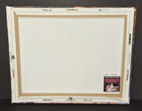 Ralph Macchio and Elisabeth Shue autographed 16x20 canvas JSA COA