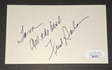 Frankie Avalon Autographed 3x5 Card JSA COA