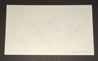 Frankie Avalon Autographed 3x5 Card JSA COA