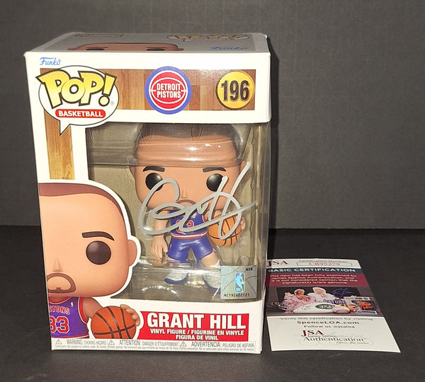 Grant Hill autographed Funko JSA COA