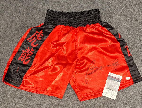 Bolo Yeung autographed trunks JSA COA