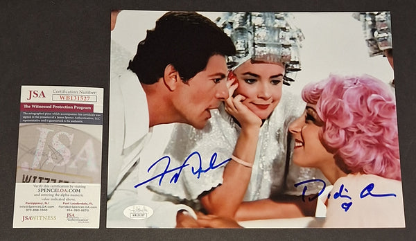 Didi Conn and Frankie Avalon Autographed 8x10 JSA COA