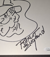 Robert Englund Autographed and Sketched 8.5x11 JSA COA