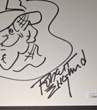 Robert Englund Autographed and Sketched 8.5x11 JSA COA