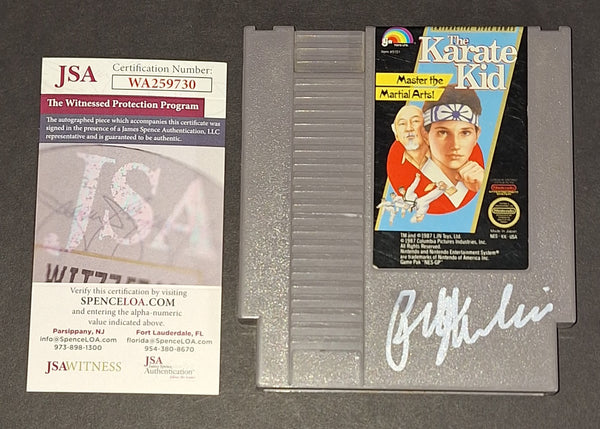 Ralph Macchio autographed Ninendo Cartridge JSA Witness COA