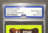 Tim Jacobus autographed card PSA COA