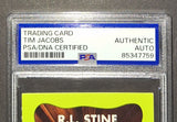 Tim Jacobus autographed card PSA COA