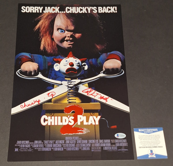 Alex Vincent and Ed Gale autographed 11x17 Beckett COA