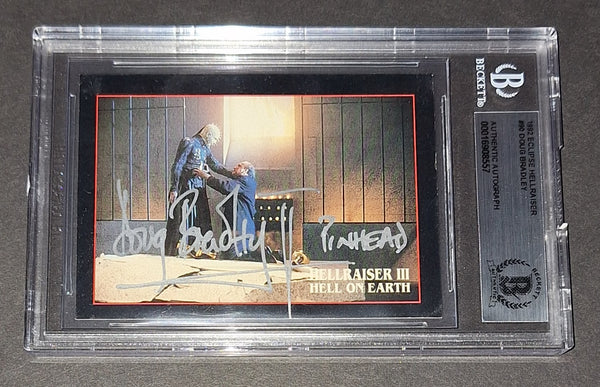 Doug Bradley Autographed Card Beckett COA
