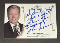 Chris Hansen Autographed Card Leaf COA