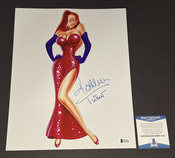 Kathleen Turner autographed 11x14 Beckett COA