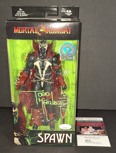 Todd Mcfarlane autographed Spawn action figure JSA COA
