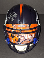 Peyton Manning autographed mini helmet Fanatics COA