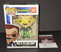 R.L. Stine and Tim Jacobus Autographed Funko JSA COA