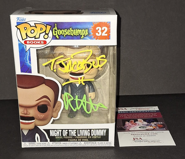 R.L. Stine and Tim Jacobus Autographed Funko JSA COA