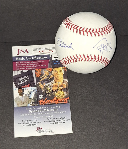 Cheech and Chong autographed baseball JSA COA