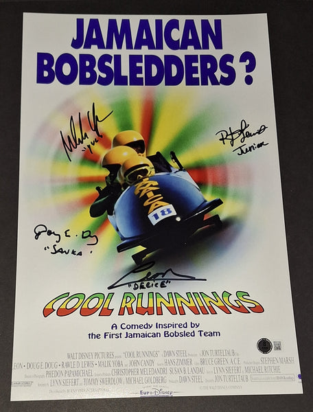 Cool Runnings Cast Autographed 11x17 Beckett COA