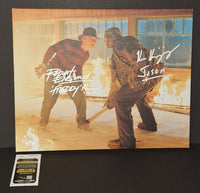 Robert Englund and Ken Kirzinger Autographed 16x20 Canvas JSA COA