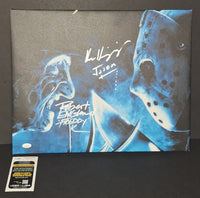 Robert Englund and Ken Kirzinger Autographed 16x20 Canvas JSA COA