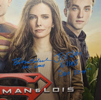 Superman & Lois autographed cast 16x20 canvas JSA COA