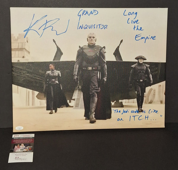 Rupert Friend autographed 16x20 canvas JSA COA