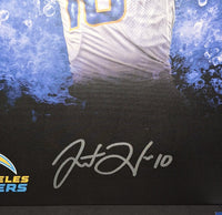 Justin Herbert Autographed 16x20 Canvas Beckett COA