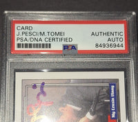 Joe Pesci and Marisa Tomei Autographed My Cousin Vinny Card PSA/DNA COA