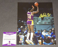 Magic Johnson Autographed 8x10 Beckett Witness COA