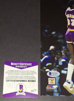 Magic Johnson Autographed 8x10 Beckett Witness COA