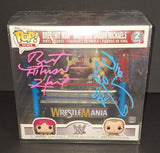 Shawn Michaels and Bret Hart Autographed Funko Beckett COA