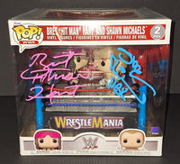 Shawn Michaels and Bret Hart Autographed Funko Beckett COA