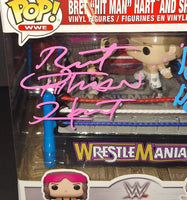 Shawn Michaels and Bret Hart Autographed Funko Beckett COA