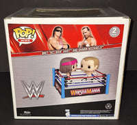 Shawn Michaels and Bret Hart Autographed Funko Beckett COA